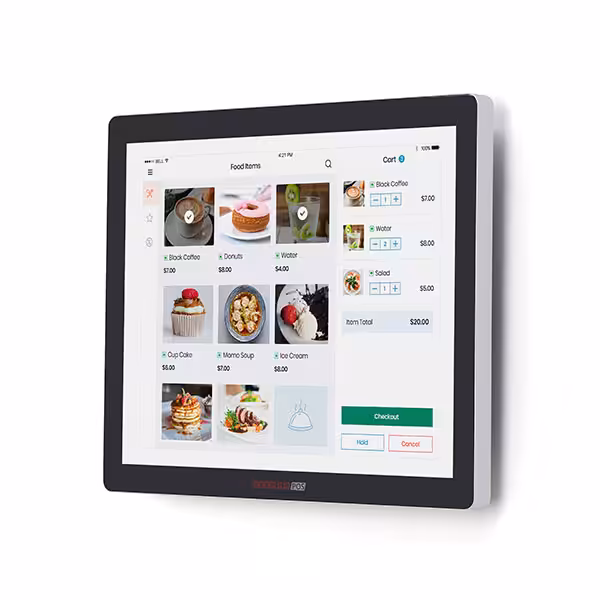 Moniteur industriel 17 pouces IP65 côté droit
