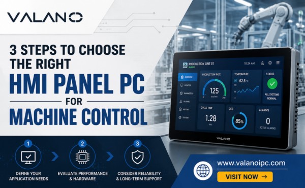 3 Steps to Choose the Right HMI Panel PC for Machine Control