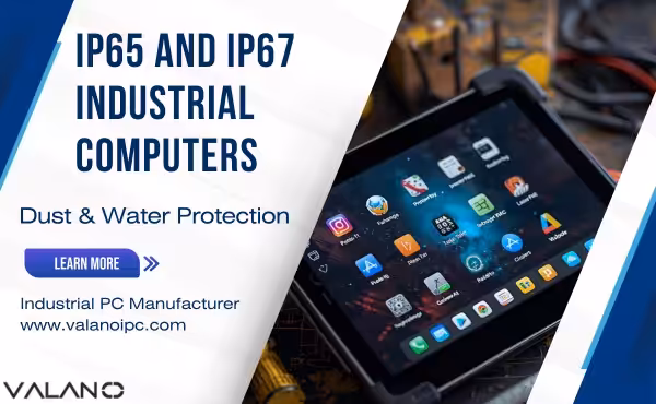 IP65- und IP67-Industriecomputer mit Staub- und Wasserschutz