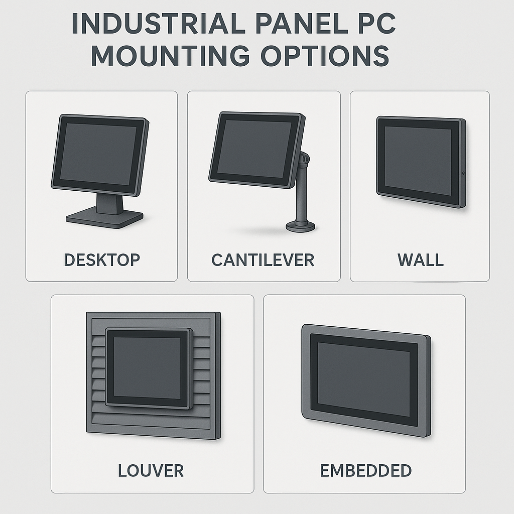 industrial panel pc mounting options