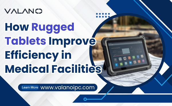 Rugged tablets used by medical staff for real-time patient data access in a hospital