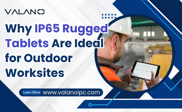 IP65 rugged tablet on outdoor worksite