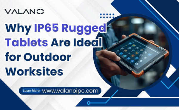 IP65 rugged tablet on outdoor worksite