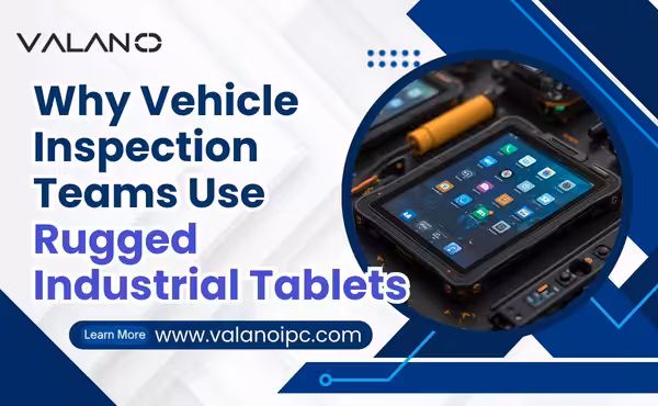 Ispezione del veicolo con tablet robusto