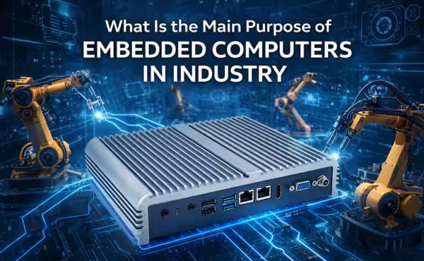 Was ist der Hauptzweck von eingebetteten Computern in der Industrie?