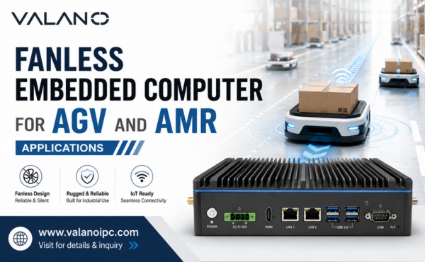 Fanless Embedded Computer for AGV and AMR Applications
