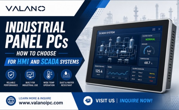 How to Choose Industrial Panel PCs for HMI and SCADA Systems