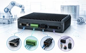 Industrial PC with multiple communication interfaces for industrial device connection