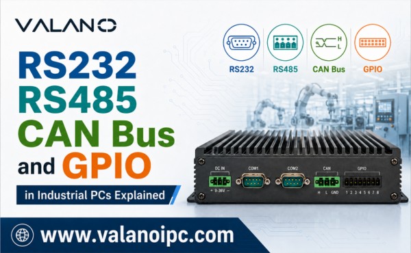RS232, RS485, CAN Bus, and GPIO in Industrial PCs Explained
